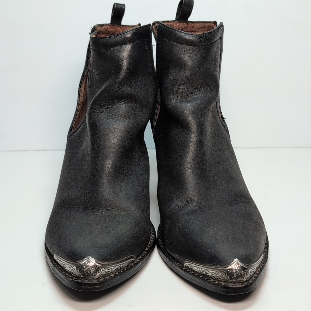 Jeffrey Campbell Cromwell black western ankle boots woman's size 8.5 - Picture 2 of 16